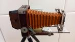 Duits vouwplaat camera; Zeiss lens COMPUR no.258646 +statief, Verzenden, Zo goed als nieuw, Overige Merken