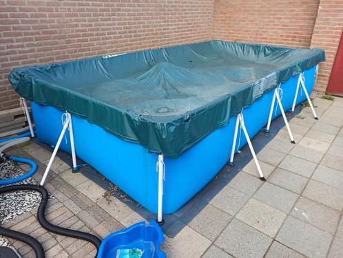 Compleet zwembad 4.00x2.11x0.81m, Tuin en Terras, Zwembaden, Opzetzwembad, 80 tot 120 cm, 200 tot 400 cm, 200 tot 300 cm, Rechthoekig