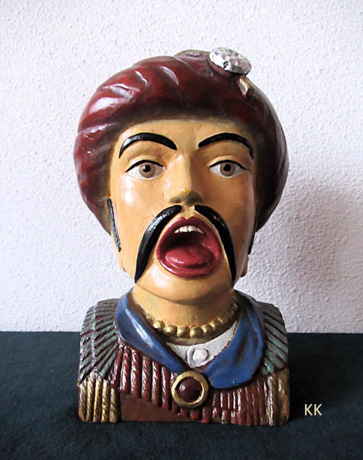 Zeldzame handbeschilderde Intec Apotheek Gaper uit 1978, Verzamelen, Beelden en Beeldjes, Zo goed als nieuw, Fantasy, Ophalen of Verzenden