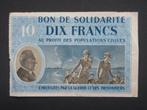10 Franc Bon de Solidarité 1941 Frankrijk WW2 (02), Verzamelen, Militaria | Tweede Wereldoorlog, Verzenden, Overige soorten, Overige gebieden