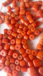 Antiek Lot Bloedkoralen, Sieraden, Tassen en Uiterlijk, Antieke sieraden, Verzenden, Overige materialen, Overige typen, Met edelsteen