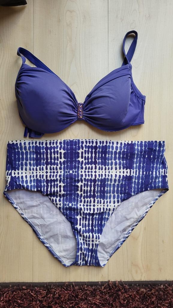 Bikini - maat 40, Kleding | Dames, Badmode en Zwemkleding, Gedragen, Bikini, Blauw, Ophalen of Verzenden