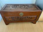 Mooi bewerkte houten theekist, Ophalen, Minder dan 50 cm, Gebruikt, 50 tot 100 cm