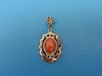 Gouden hanger met bloedkoraal                            G30