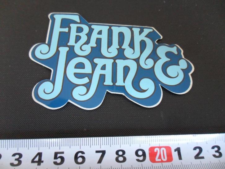 sticker Frank & Jean, Verzamelen, Stickers, Zo goed als nieuw, Bedrijf of Vereniging, Ophalen