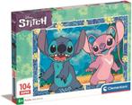 Stitch en Angel Puzzel - 104 stukjes - Clementoni, Kinderen en Baby's, Speelgoed | Kinderpuzzels, Ophalen of Verzenden, Meer dan 50 stukjes