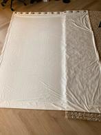 Gordijn - ecru velvet, Huis en Inrichting, Stoffering | Gordijnen en Lamellen, Ophalen, Gebruikt, 100 tot 150 cm, Wit