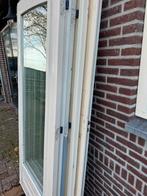 Deuren hardhout getoogd met thermopane, Gebruikt, Overige typen, Ophalen of Verzenden, 150 tot 225 cm