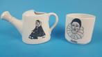 Vintage suikerpot en melkkan roomstel Pierrot uit 1980. 2A8, Huis en Inrichting, Keuken | Servies, Tweedehands verkoop, Tweedehands verkoop