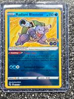 Radiant Blastoise Pokemon GO kaart, Ophalen of Verzenden, Nieuw, Losse kaart, Foil