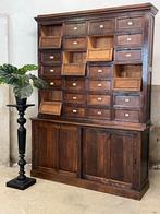 Antieke klepkast, kantoor notaris. Zeldzaam 245 cm, Ophalen