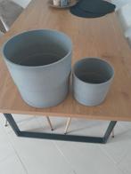 Bloempotten 2 stuks voor binnen of buiten nieuw, Tuin en Terras, Bloempotten, Kunststof, Rond, Ophalen of Verzenden, Binnen