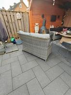 Tuin bankje inclusief kussens, Tuin en Terras, Ophalen, Zo goed als nieuw, Rotan
