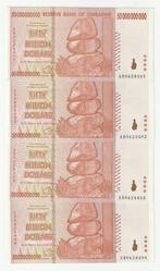 Zimbabwe : 4 x 50 Billion Dollars 2008 met opeenvolg.nrs., Postzegels en Munten, Bankbiljetten | Afrika, Setje, Zimbabwe, Verzenden