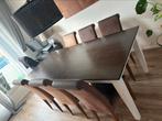 Eetkamer tafel + 6 stoelen | Klein tv meubel & Bijzettafel, Huis en Inrichting, Ophalen, Gebruikt, 4 tot 6 stoelen