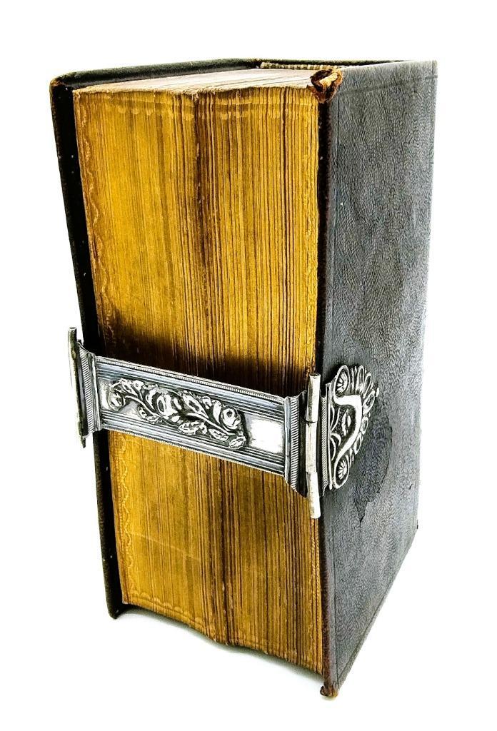 Bijbel met zilveren slot I.A. van der Cop, Deventer, 1852, Antiek en Kunst, Antiek | Boeken en Bijbels, Verzenden