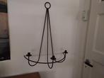 Vintage halve wandkandelaar smeedijzer, Antiek en Kunst, Antiek | Kandelaars, Ophalen of Verzenden