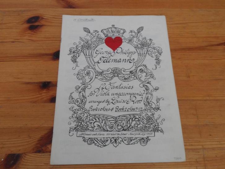 Telemann, Muziek en Instrumenten, Bladmuziek, Gebruikt, Artiest of Componist, Klassiek, Piano, Viool of Altviool, Ophalen of Verzenden