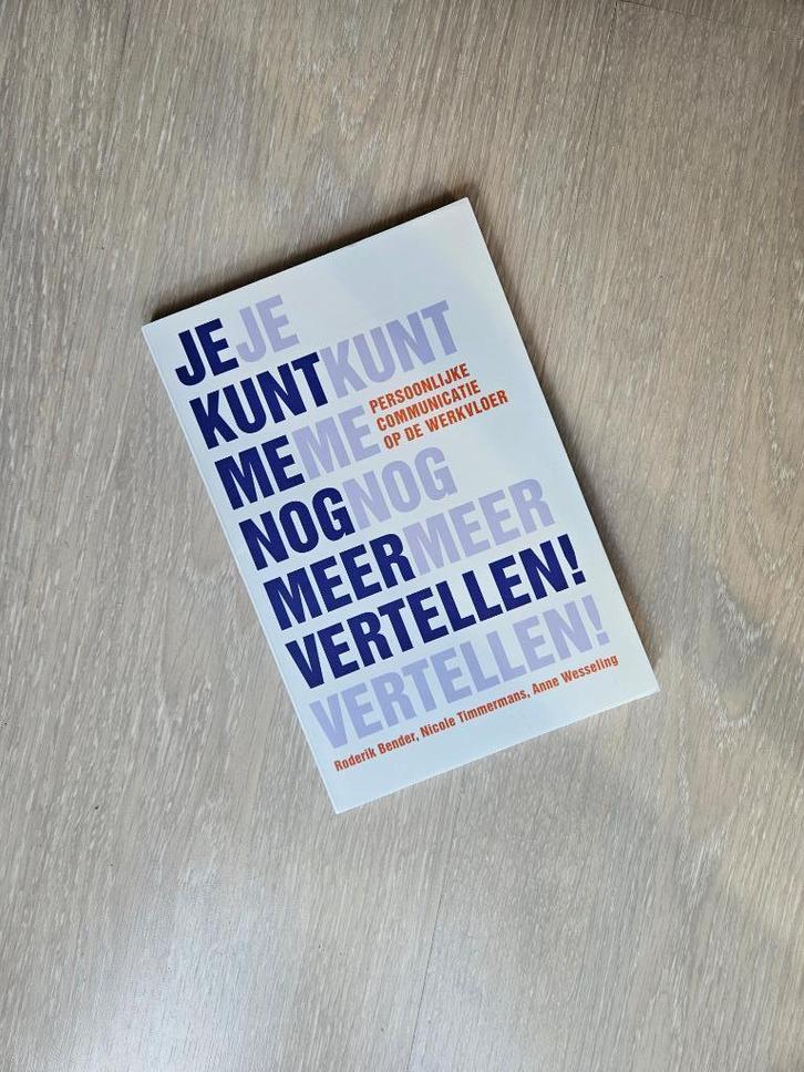 Je kunt me nog meer vertellen (Roderik Bender....), Boeken, Advies, Hulp en Training, Gelezen, Ophalen of Verzenden