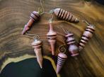 Set v. 7 handgemaakte houten hangers - ornamenten decoratie, Houtatelier M.Y., Info@myhoutatelier.nl, Ophalen of Verzenden, Zo goed als nieuw