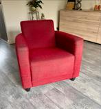 Rode Stoffen Fauteuil - gratis, Ophalen, Gebruikt, Stof, 75 tot 100 cm