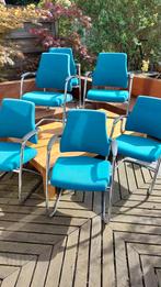 6 axia bma stoelen, Vijf, Zes of meer stoelen, Blauw, Modern, Gebruikt
