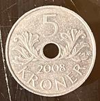 5 Noorse Kronen 2008, Postzegels en Munten, Ophalen of Verzenden, Overige landen, Losse munt, Zilver