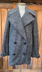 HILFIGER DENIM prachtige korte mantel van wolmix maat M, Ophalen of Verzenden, Zo goed als nieuw, Maat 38/40 (M), Blauw
