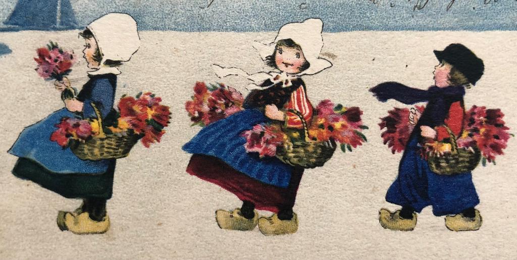 FRITZ BAUMGARTEN - gesigneerd - boer en boerinnetjes, Verzenden, 1920 tot 1940, Gelopen, Kinderen