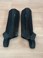 Fouganza Mini chaps voor kinderen zwart 10 jaar / H32 cm, Dieren en Toebehoren, Paardrijkleding, Ophalen of Verzenden, Zo goed als nieuw