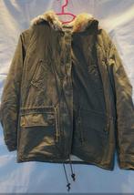 Gold and Silver khaki parka jas winterjas met echt bont S M, Maat 38/40 (M), Ophalen of Verzenden, Gold and Silver, Gedragen