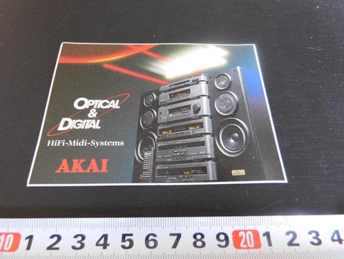 sticker AKAI Optical & Digital HiFi Midi Systems   Audio *, Verzamelen, Stickers, Zo goed als nieuw, Bedrijf of Vereniging, Ophalen