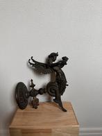 Antieke Victoriaanse bronzen kandelaar, Antiek en Kunst, Ophalen of Verzenden, Brons