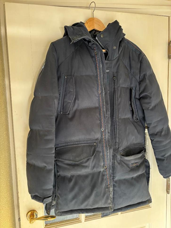 Stoere winterjas, Kleding | Heren, Jassen | Winter, Zo goed als nieuw, Maat 46 (S) of kleiner, Blauw, Ophalen