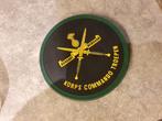 Korps Commando Troepen onderzetter + bierglas, Verzamelen, Ophalen of Verzenden, Landmacht, Nederland, Embleem of Badge