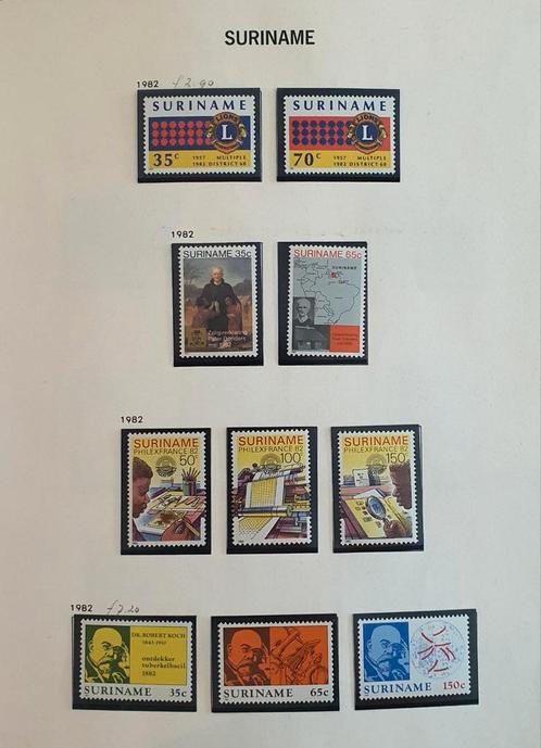 Surinaamse ongestempelde postzegels wordt per blad verkocht, Postzegels en Munten, Postzegels | Toebehoren, Catalogus, Ophalen of Verzenden
