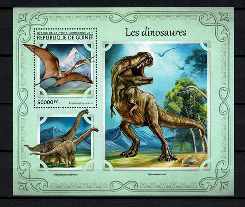 guinee 2017 pf blok dinosaurussen prehistorie 2, Postzegels en Munten, Postzegels | Thematische zegels, Postfris, Sport, Ophalen of Verzenden