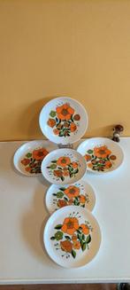 Retro vintage melamine borden van het merk Tefal, Huis en Inrichting, Keuken | Servies, Overige materialen, Gebruikt, Ophalen of Verzenden