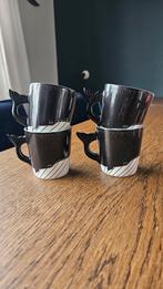 H&M Home walvis koffiekopjes 4 st, Keramiek, Ophalen of Verzenden, Zo goed als nieuw, Overige stijlen