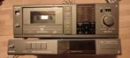 Philips FC444 & FT444 Cassettedeck en Tuner Set, Audio, Tv en Foto, Cassettedecks, Ophalen, Enkel, Philips, Tiptoetsen