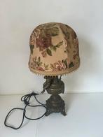 Bronzen Tafellamp met Bloemmotief, Ophalen