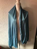 Omslagsjaal - JERSEY - 77 x 170 cm -  blauw / Zwart, Ophalen of Verzenden, Zo goed als nieuw, Maat 46/48 (XL) of groter, Sjaal