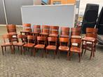 Stapelbare café stoelen bruin kroeg bar kantine, Huis en Inrichting, Stoelen, Vijf, Zes of meer stoelen, Gebruikt, Ophalen of Verzenden