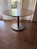 Ronde tafel met stevig ijzeren onderstel, Ideeal met kids, Huis en Inrichting, Tafels | Eettafels, Ophalen, Overige materialen