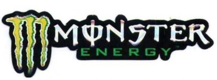 Monster Energy metallic sticker #4, Motoren, Accessoires | Stickers, Ophalen of Verzenden