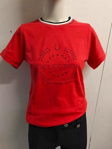 Rood paardrijshirt HKM Aruba maat XS S M XL beschikbaar voor biedingen