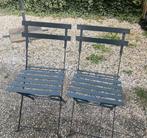 4 bistro stoelen, Tuin en Terras, Tuinstoelen, Ophalen of Verzenden, Gebruikt, Hout