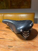 Lepper fietszadel met veren - Vintage, Fietsen en Brommers, Fietsonderdelen, Ophalen of Verzenden, Gebruikt, Oldtimer, Zadel