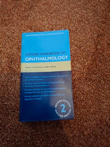 Oxford Handbook of Ophtalmology, Denniston e.a., 2e editie beschikbaar voor biedingen