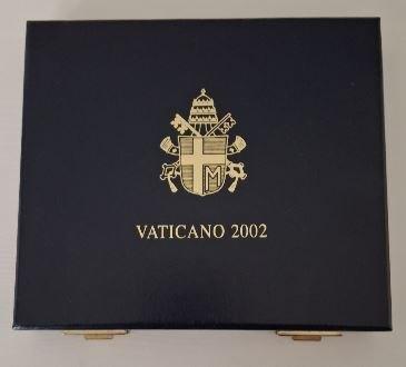 Vaticaan 1 cent t/m 50 cent 2002 BU in luxe cassette, Verzenden, Vaticaanstad, Overige waardes, Setje